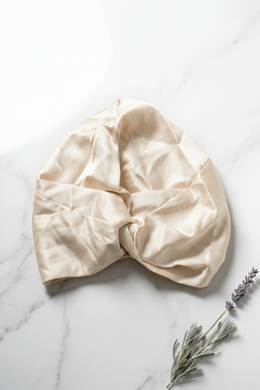 Adult Silk Sleeping Bonnet - Double-Layered & Reversible