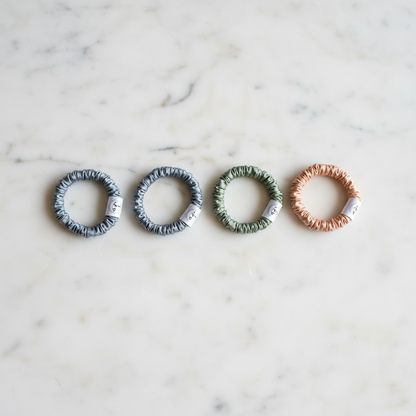 The Soft Everyday Set - Skinny Silk Scrunchies (4 Pack)