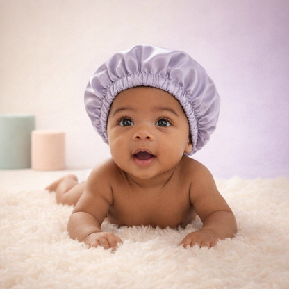 Baby Silk Bonnet - Small (0-6 Months)