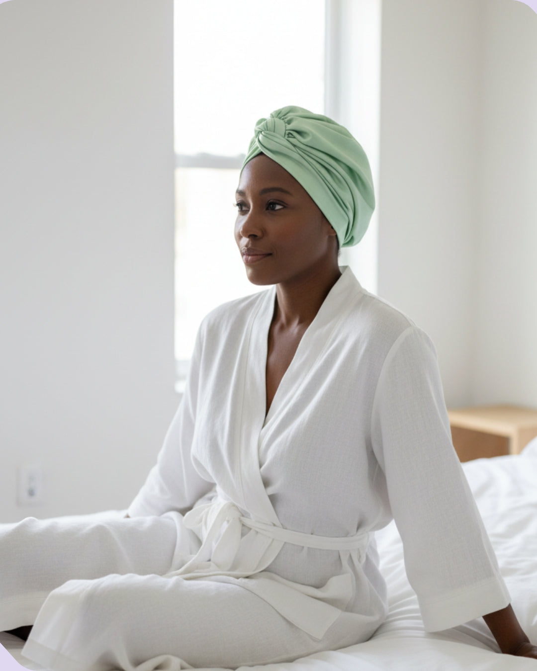 Adult Silk Sleeping Bonnet - Double-Layered & Reversible
