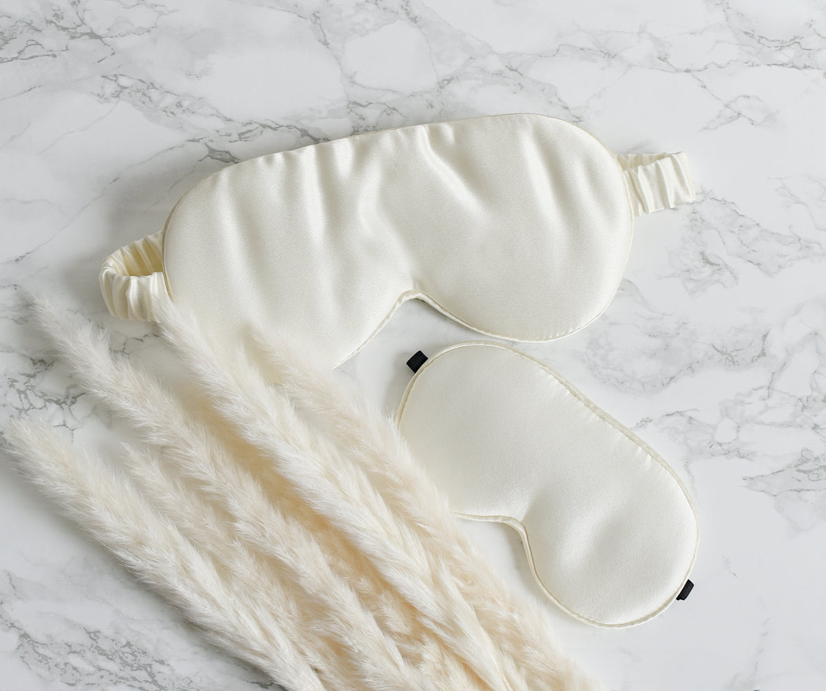 Mummy & Me Silk Eye Mask Set | Adult & Mini | 22 Momme Mulberry Silk | OEKO-TEX UK