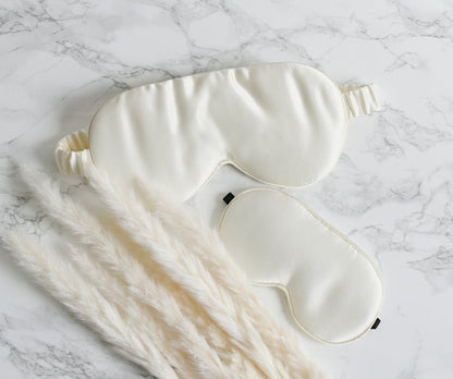 Mummy & Me Silk Eye Mask Set | Adult & Mini | 22 Momme Mulberry Silk | OEKO-TEX UK