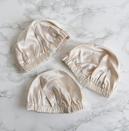 Baby Silk Bonnet - Medium (6-12 Months)
