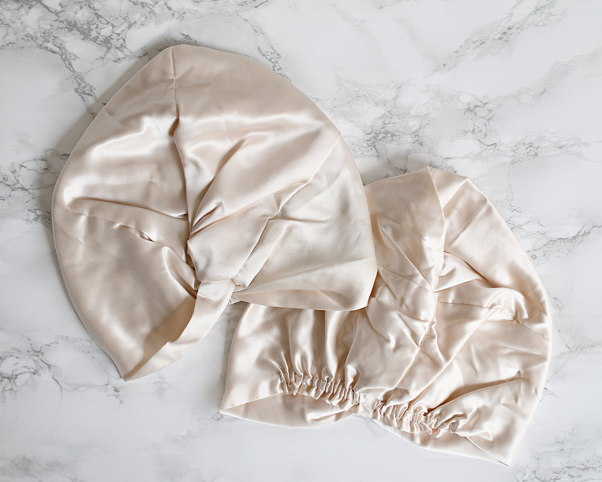 Adult Silk Sleeping Bonnet - Double-Layered & Reversible