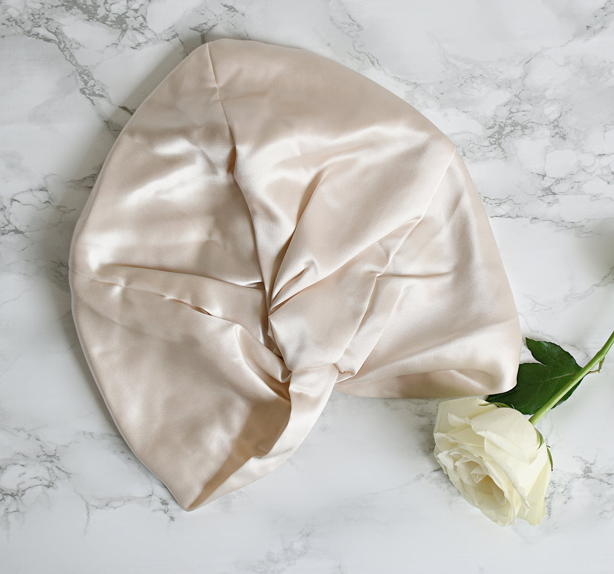 Adult Silk Sleeping Bonnet - Double-Layered & Reversible