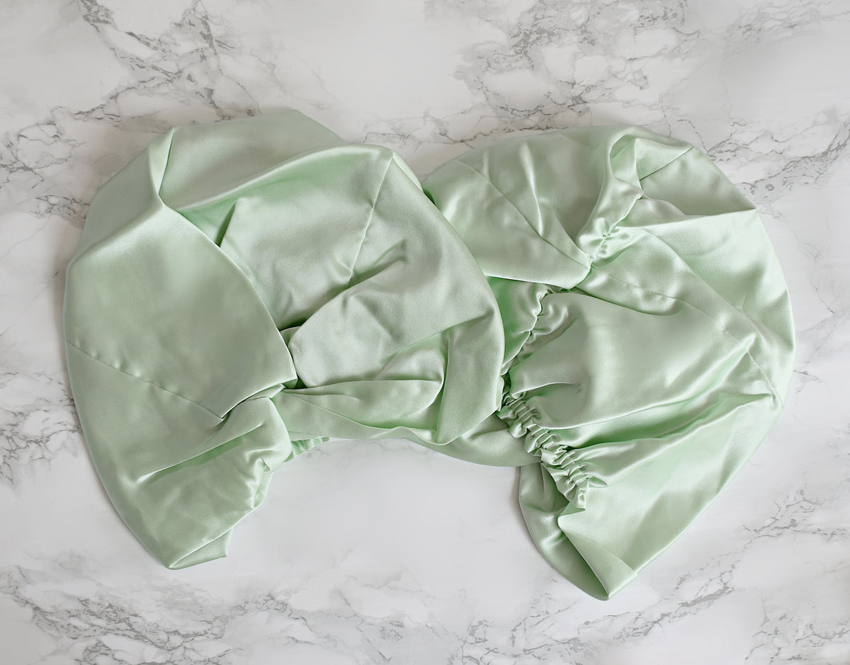 Adult Silk Sleeping Bonnet - Double-Layered & Reversible
