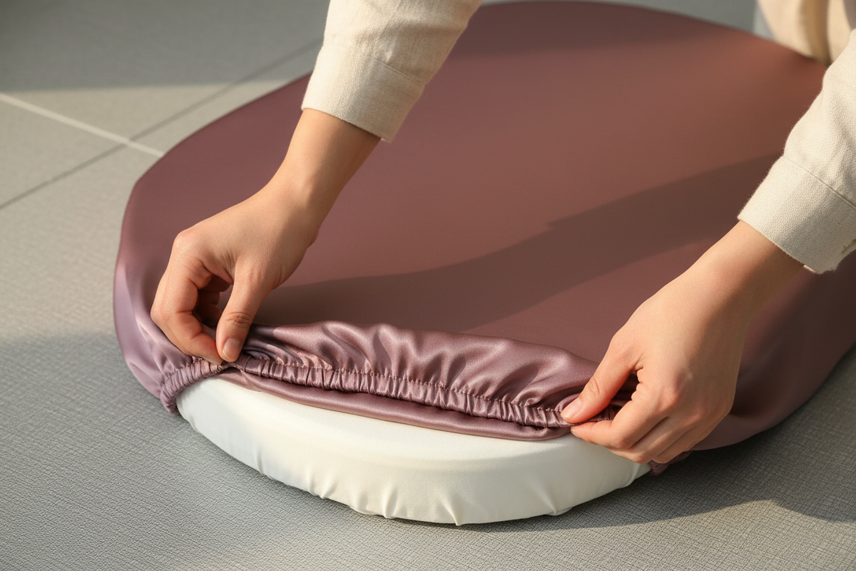 Silk Fitted Crib Sheet - Deep Mauve | Moses Basket & Bassinet | 22 Momme Mulberry Silk | OEKO-TEX UK