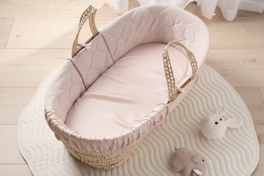 Silk Fitted Crib Sheet - Deep Mauve | Moses Basket & Bassinet | 22 Momme Mulberry Silk | OEKO-TEX UK