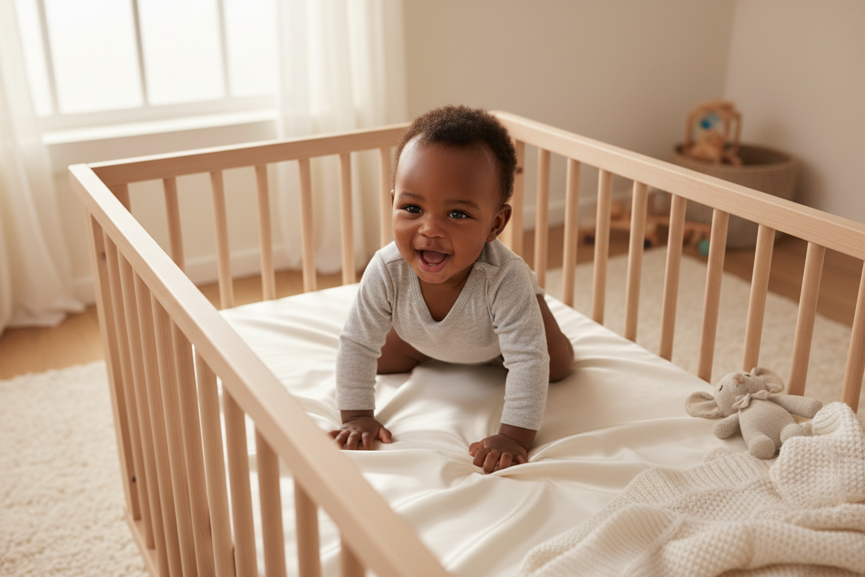 Silk Fitted Cot Sheet - Total Skin & Hair Protection