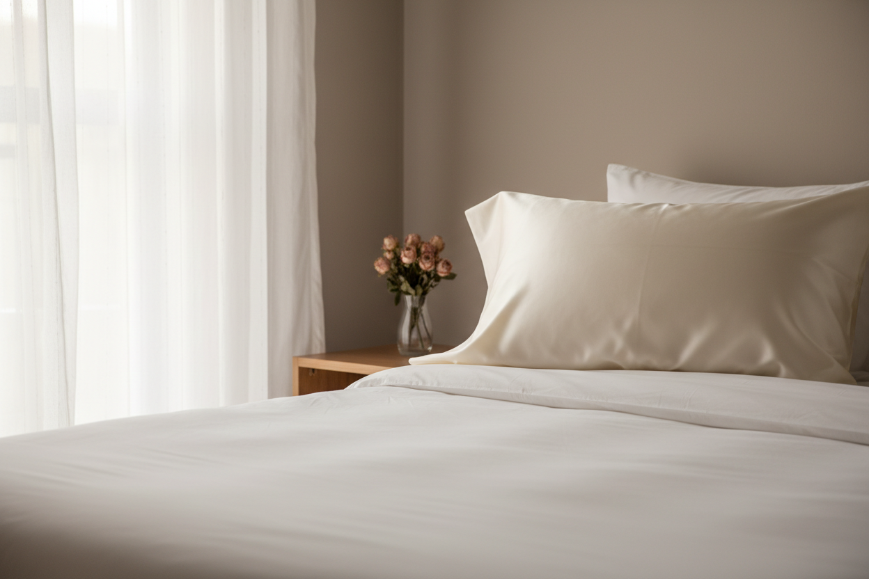 Adult Pillowcase Cream Bed