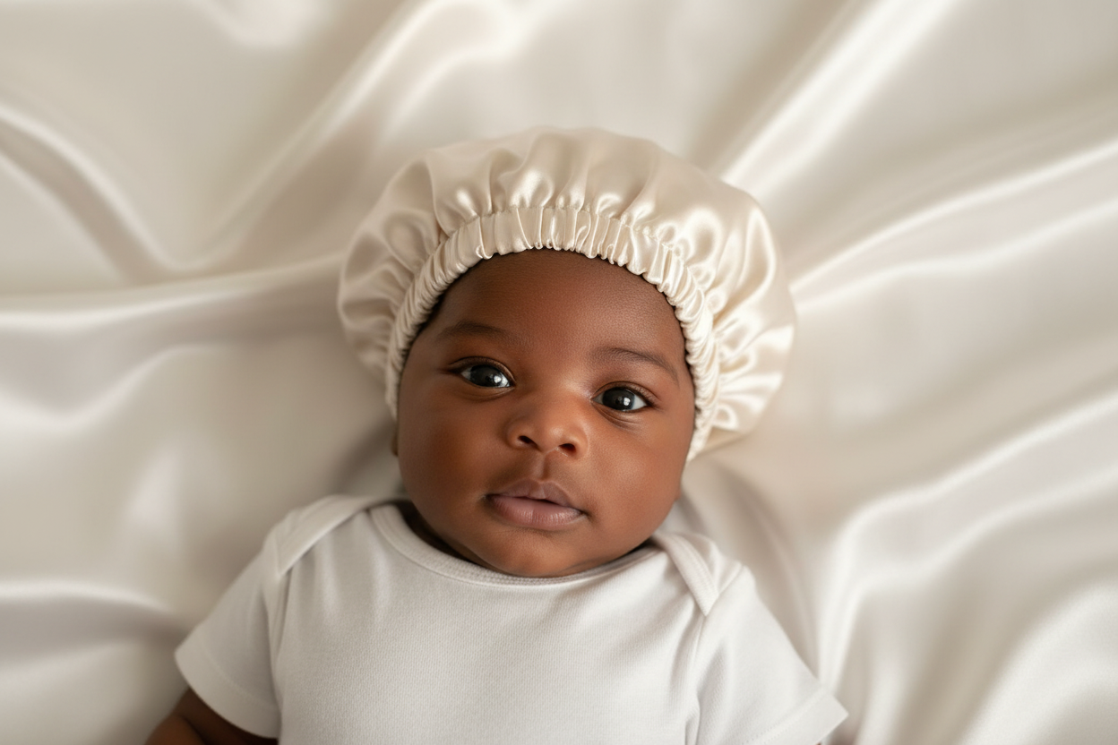 Baby Cream Bonnet Lifestyle