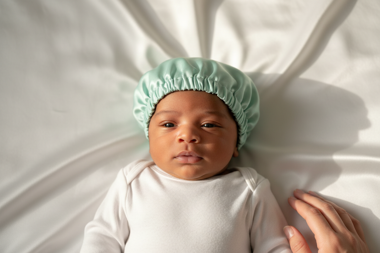 Baby Mint Bonnet Lifestyle