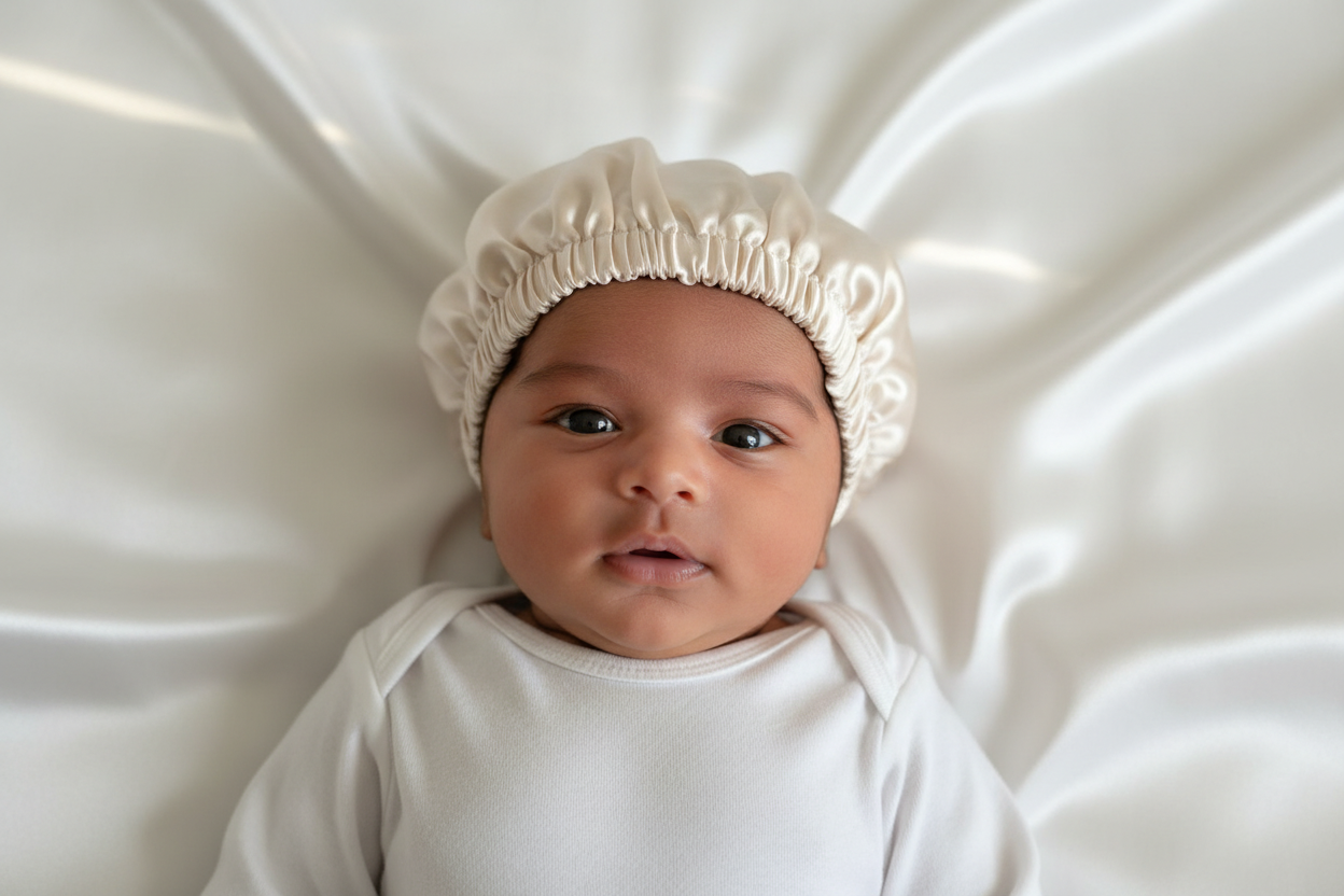 Baby Peach Bonnet Lifestyle