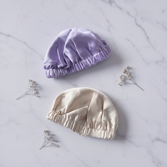 Both Colourways - Newborn Dome Bonnet Flat Lay