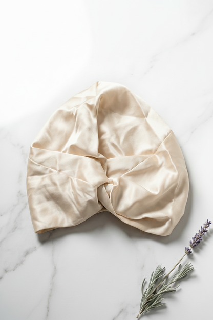 Adult Silk Sleeping Bonnet - Double-Layered & Reversible