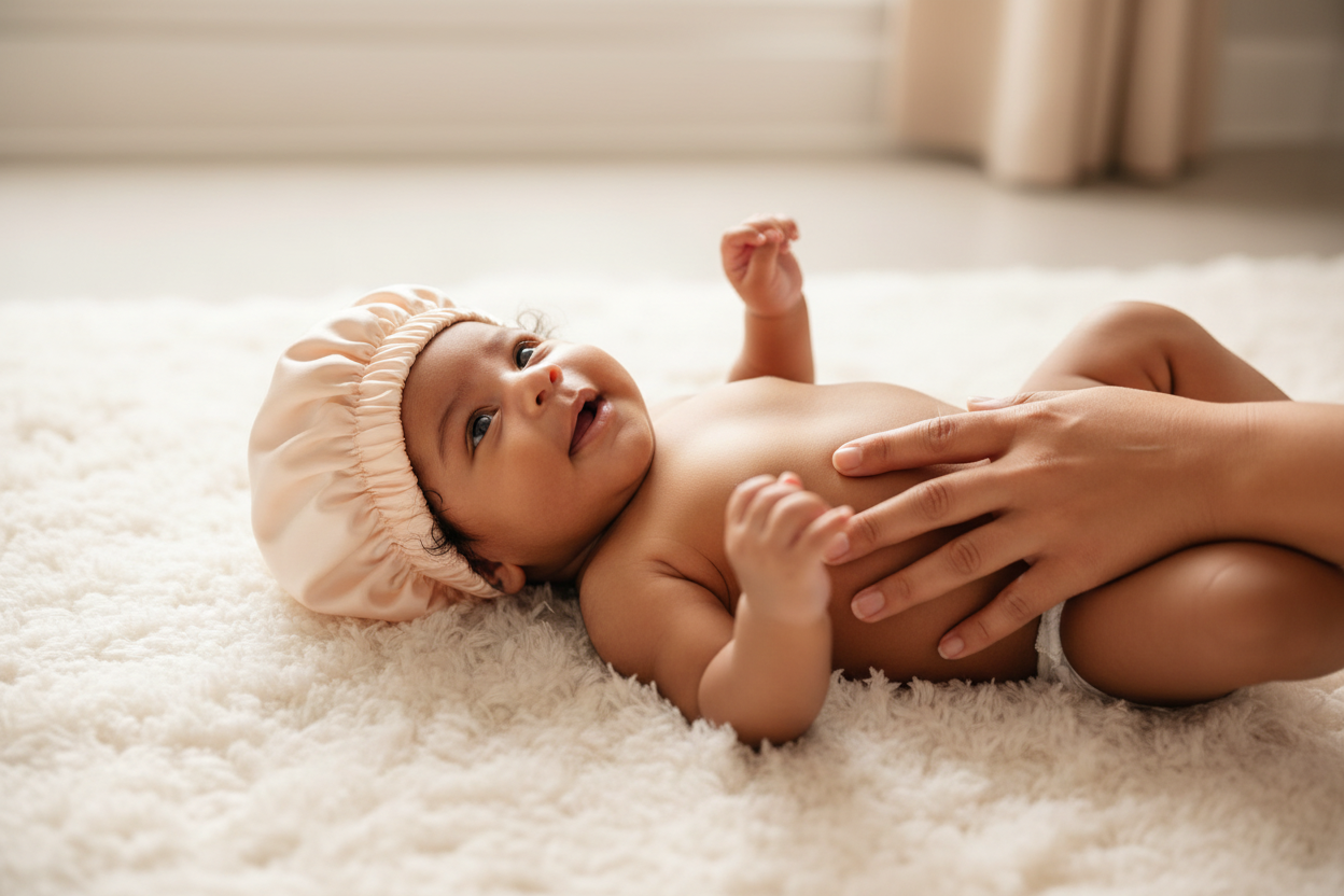 Mixed Race Newborn Peach Fixed