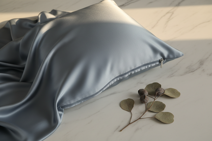 Pillowcase Zip Greyish Blue