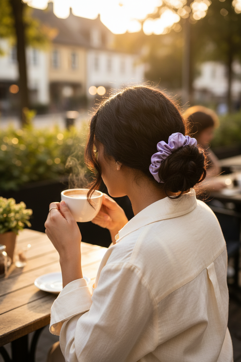 Scrunchie Lavender Lifestyle 2