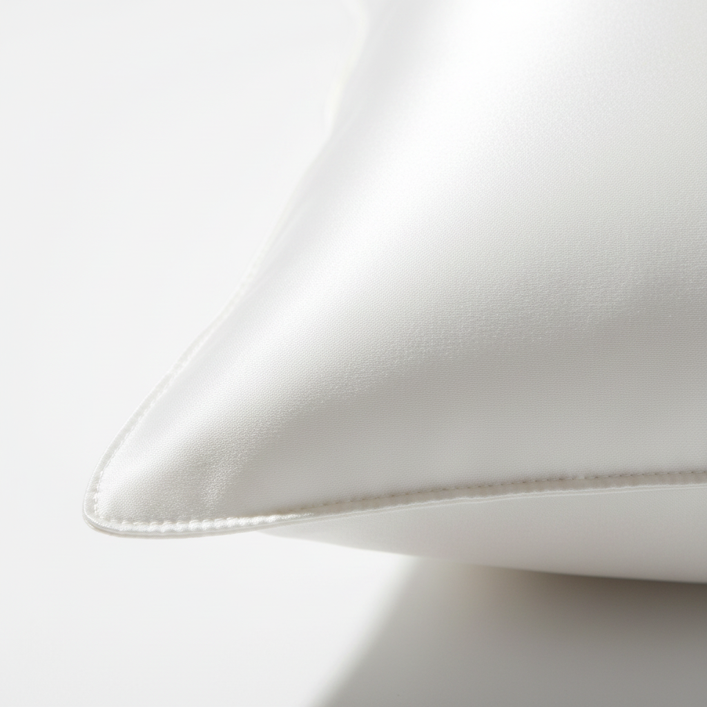 White Silk Texture Close-up